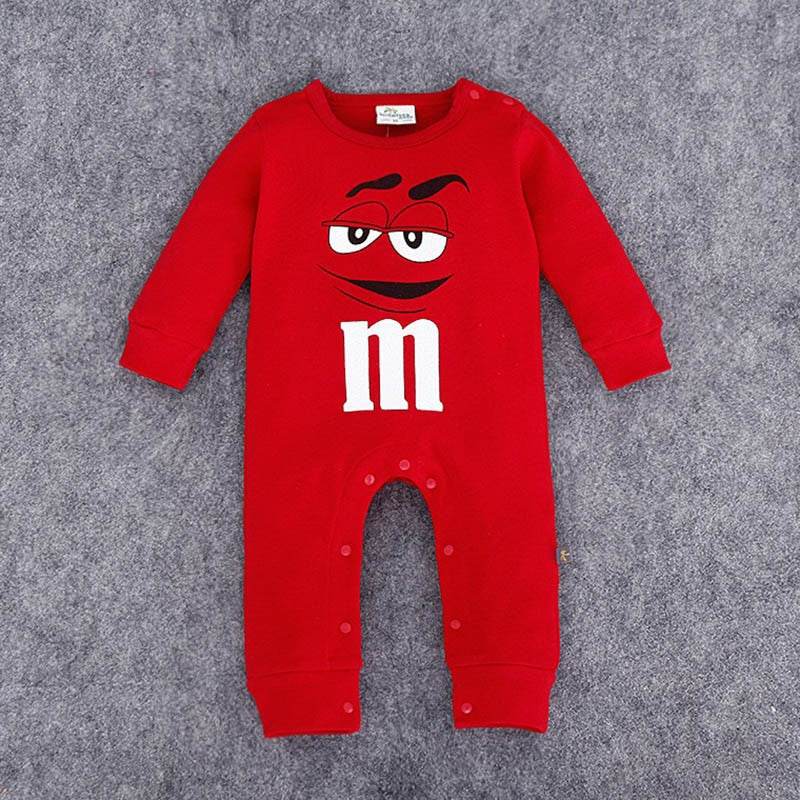 Adorable M&M Longsleeve Jumpsuit - Cute Baby Outfit for Everyday Fun - Boys & Bows