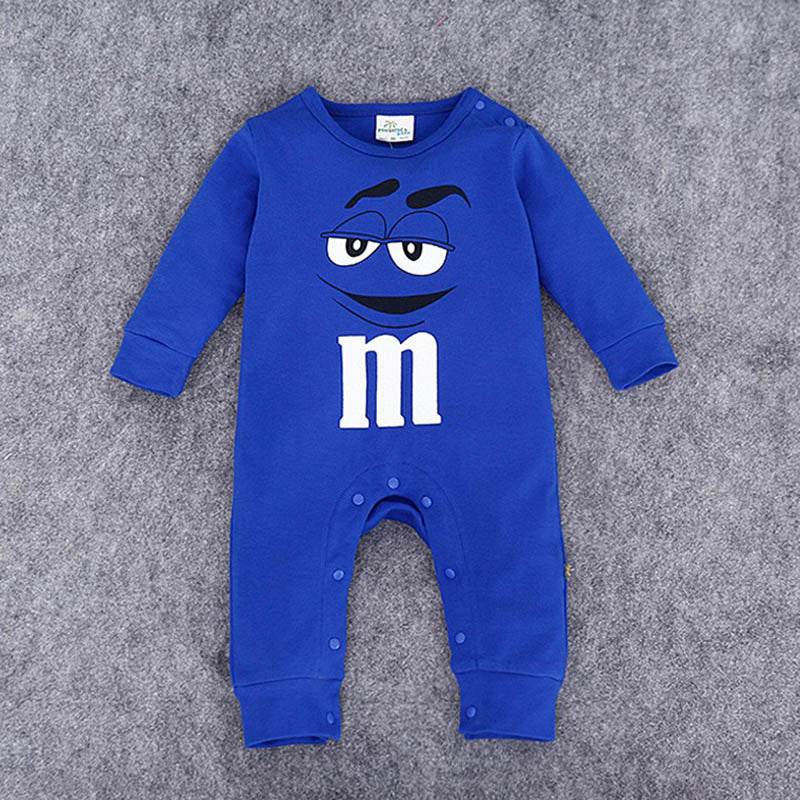 Adorable M&M Longsleeve Jumpsuit - Cute Baby Outfit for Everyday Fun - Boys & Bows