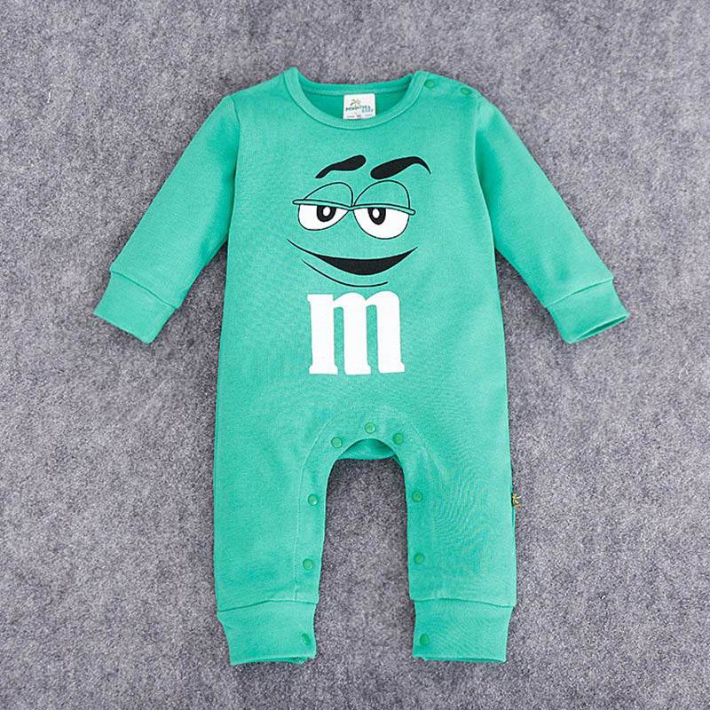 Adorable M&M Longsleeve Jumpsuit - Cute Baby Outfit for Everyday Fun - Boys & Bows